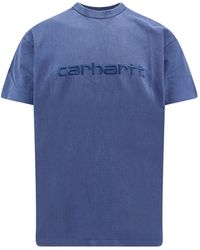 Carhartt - Cotton T-Shirt With Washed Out Effect - Lyst