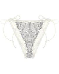 Mc2 Saint Barth - Virgo Bikini Bottoms Beachwear Bianco - Lyst