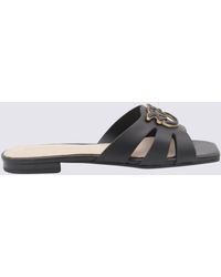 Pinko - Leather Flats - Lyst