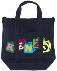 KENZO - Mini Blocked Tote Handbag - Lyst