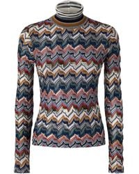 Missoni - Wool Blend Roll-Neck Sweater - Lyst