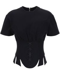Dilara Findikoglu - T Shirt Corsetto Dark Versailles - Lyst