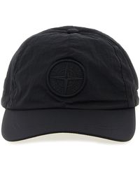 Stone Island - Logo Patch Cap Cappelli Nero-Uomo - Lyst