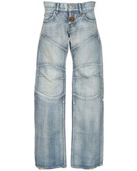 Balenciaga - Relief Stitching Jeans - Lyst