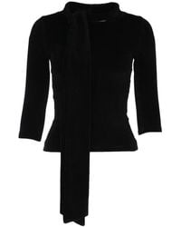 Balenciaga - Scarf Fitted Turtleneck Sweater - Lyst