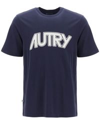 Autry - T Shirt With Maxi Logo Print - Lyst