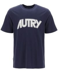 Autry - T Shirt Con Maxi Stampa Logo - Lyst