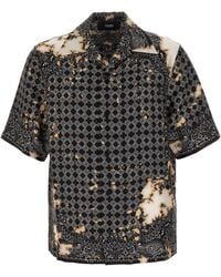 Amiri - Bleach Bandana Silk Shirt-Uomo - Lyst