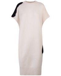 Krizia - Ribbed Wool And Cashmere Dress - Lyst