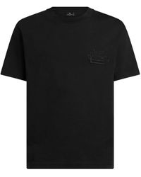 Etro - Embroidered T-Shirt - Lyst