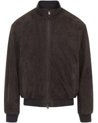 Canali - Goat Leather Jacket With Minimalist Design - Lyst