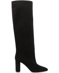 Via Roma 15 - Suede Heeled Boots - Lyst