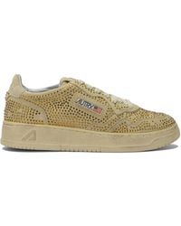 Autry - Medalist Low Crystal Sneakers & Slip-On - Lyst