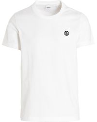 Burberry - Parker T Shirt Bianco - Lyst