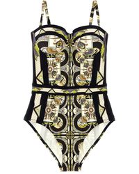 Tory Burch - One-piece Swimsuit With All-over Print Beachwear - Lyst