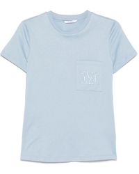 Max Mara - Logo Cotton T-Shirt - Lyst