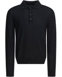 Tom Ford - Long-Sleeved Polo Shirt Polo Shirts - Lyst