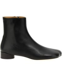 MM6 by Maison Martin Margiela - Leather Ankle Boots - Lyst