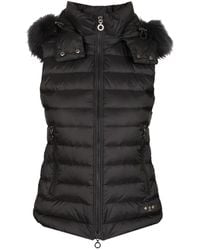Tatras - Vest With Hood And Fur Trim Jackets - Lyst