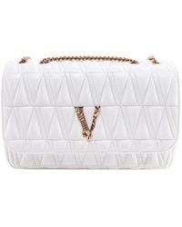 Versace - Leather Shoulder Bags - Lyst
