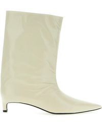 Jil Sander - Leather Ankle Boots Boots, Ankle Boots - Lyst