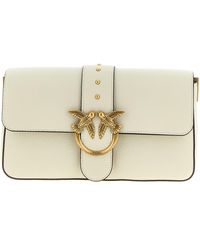 Pinko - Love One Classic Borse A Tracolla Bianco-Donna - Lyst