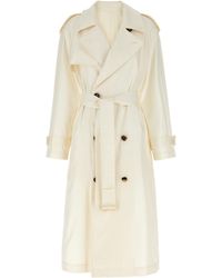 Burberry - Long Silk Trench Coat Coats, Trench Coats - Lyst