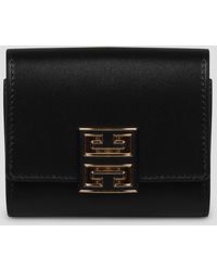 Givenchy - Leather 4G Trifold Wallet - Lyst