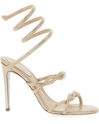 Rene Caovilla - Sandali Braid Cleo Con Strass 105Mm - Lyst