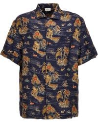 Etro - Embroidered Logo Print Shirt Camicie Multicolor - Lyst