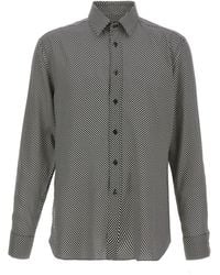Tom Ford - Polka Dot Shirt Camicie Bianco/Nero-Uomo - Lyst
