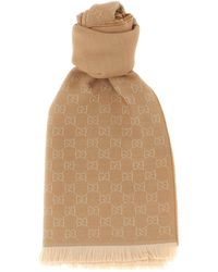 Gucci - Gg Wool Scarf-Donna - Lyst
