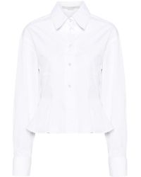 Stella McCartney - Cotton Shirt With Peplum - Lyst