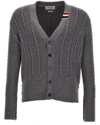 Thom Browne - Cable Stitch Sweater, Cardigans - Lyst