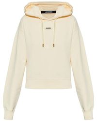 Jacquemus - Felpa Con Logo E Cappuccio-Donna - Lyst