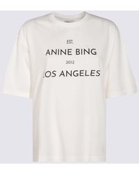 Anine Bing - Cotton T-Shirt - Lyst