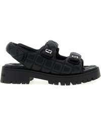 Marc Jacobs - The Quilted Sunny Sandali Nero-Donna - Lyst