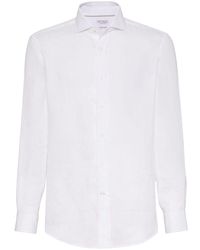 Brunello Cucinelli - Camicie Pelle-Uomo - Lyst