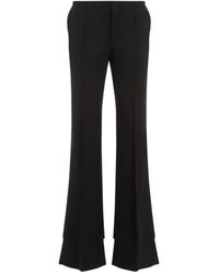 Chloé - Flare Virgin Wool Pants-Donna - Lyst