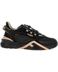 Fendi - Flow Sneakers Nero-Donna - Lyst