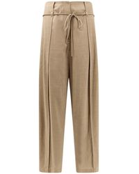 LE17SEPTEMBRE - Wool Blend Trouser With Lace - Lyst