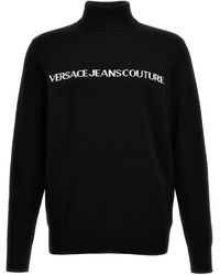 Versace - Logo Intarsia Sweater Sweater, Cardigans - Lyst