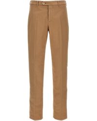 Brunello Cucinelli - Garment-Dyed Trousers Pantaloni Beige - Lyst
