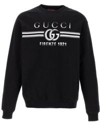 Gucci - Logo Print Sweatshirt - Lyst