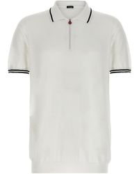 Kiton - Ciro Polo Bianco-Uomo - Lyst