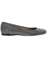 Loewe - Ballerina Toy Leather And Rhinestones Sandal - Lyst