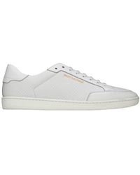 Saint Laurent - Court Classic Sl/10 Leather Sneakers - Lyst
