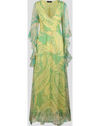 Etro - Printed Tulle Dress - Lyst