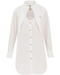 Vivienne Westwood - Abito A Camicia Con Cut Out Cuore - Lyst