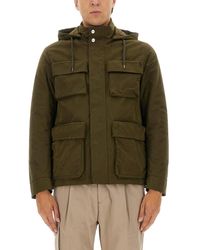 Herno - Waxed Cotton Short Parka - Lyst
